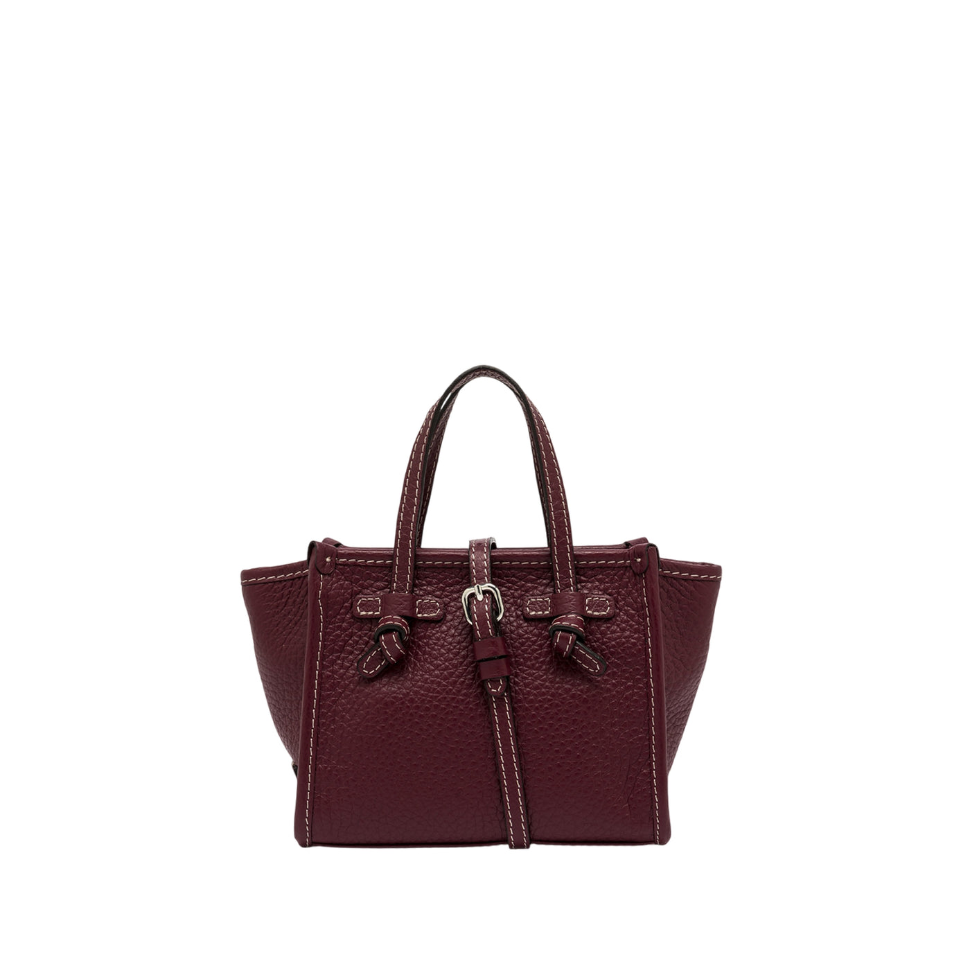 Borsa mini Donna Marcella laminata Bordeaux