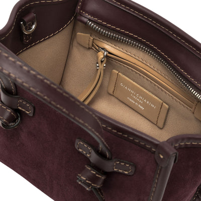 Borsa Donna a mano Miss Marcella piccola bordeaux interno