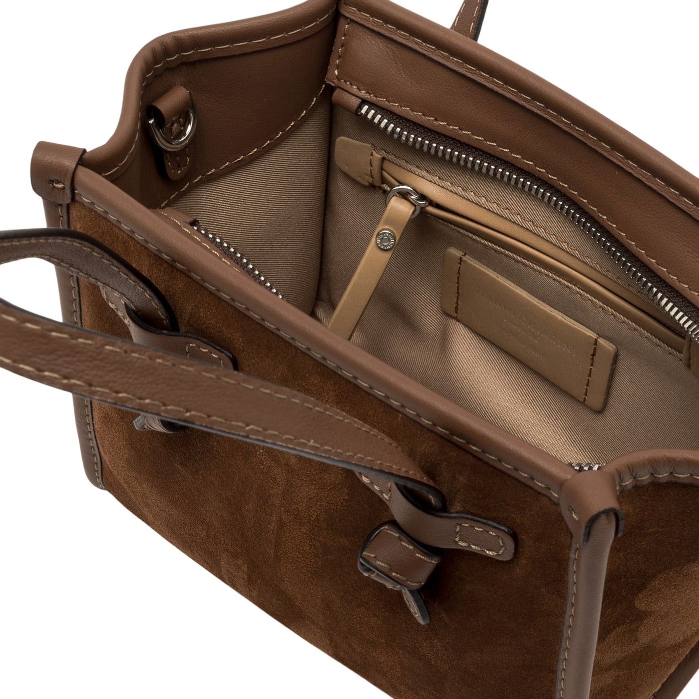 Borsa Donna a mano Miss Marcella piccola marrone interno