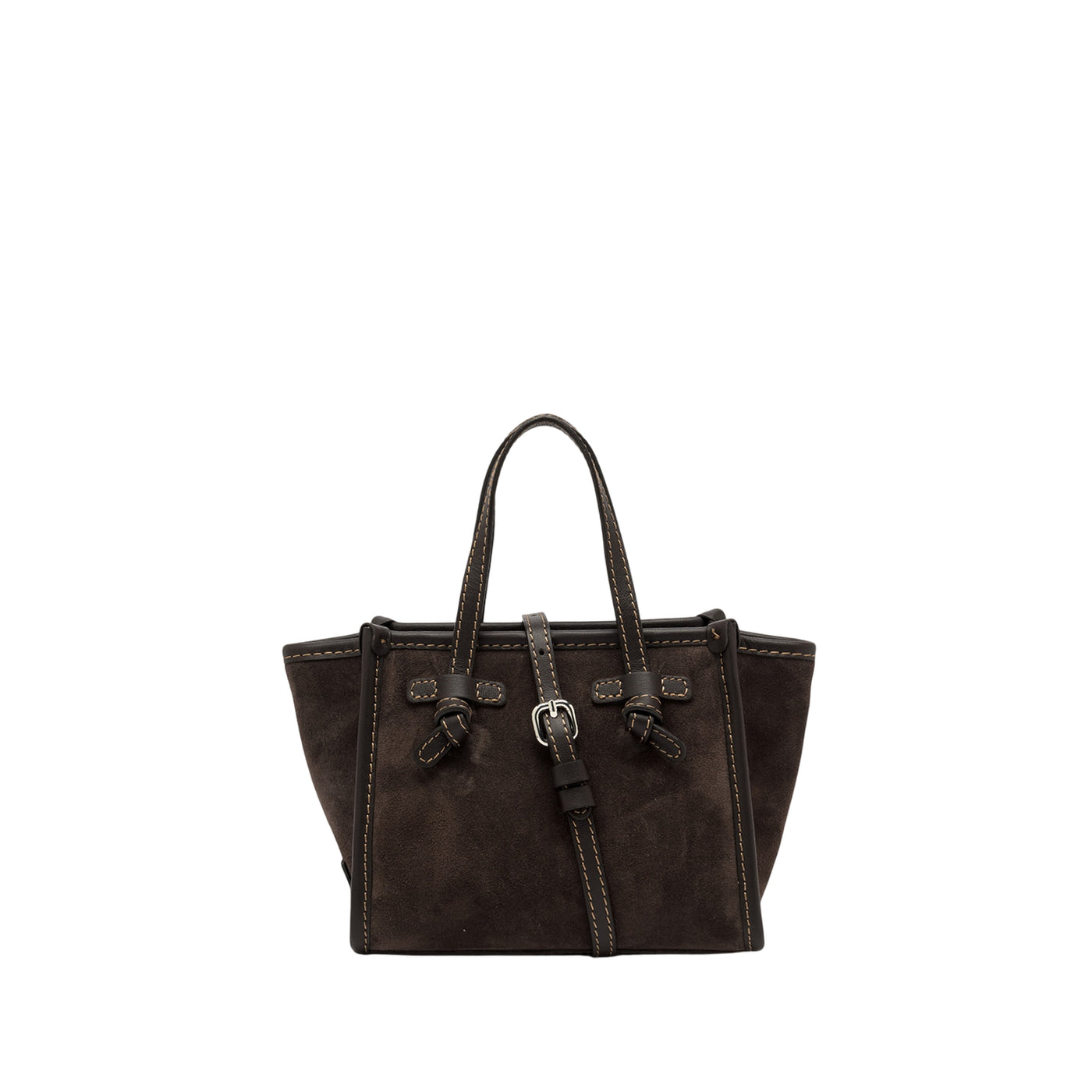 Borsa Donna a mano Miss Marcella piccola marrone scuro con tracolla