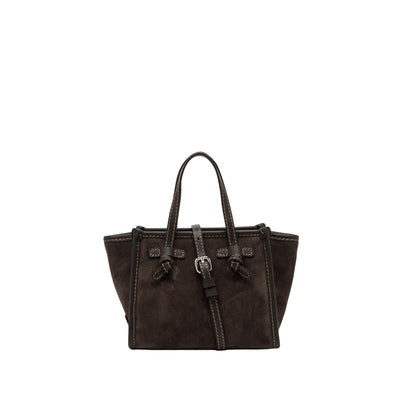 Borsa Donna a mano Miss Marcella piccola marrone scuro con tracolla