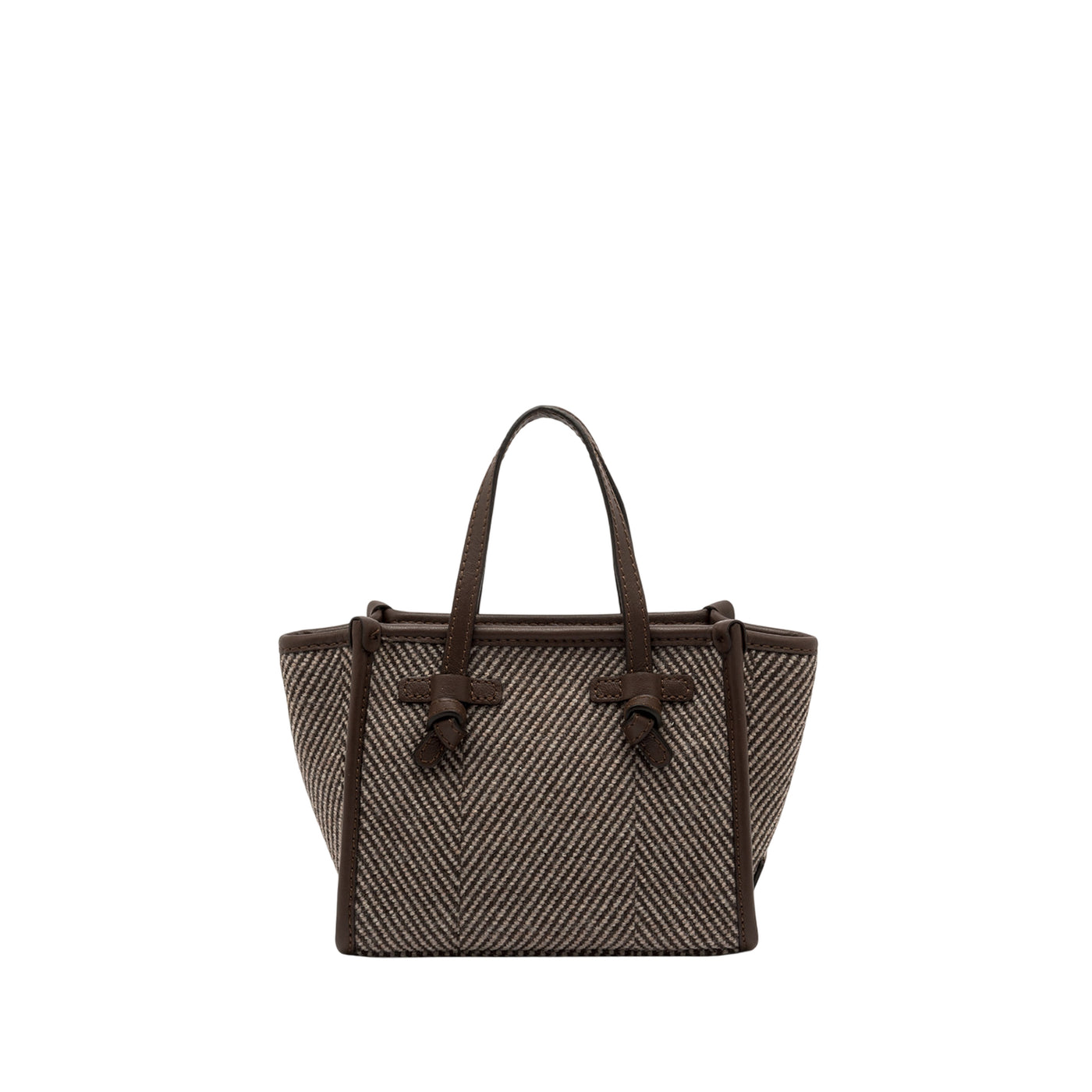 Borsa Donna a mano piccola in lana spigata