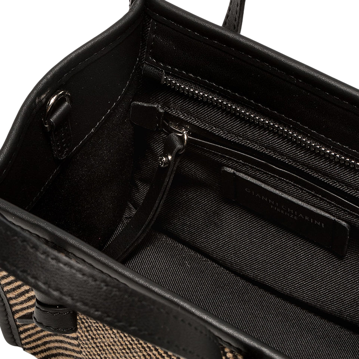 Mini Borsa a mano Donna effetto spigato interno