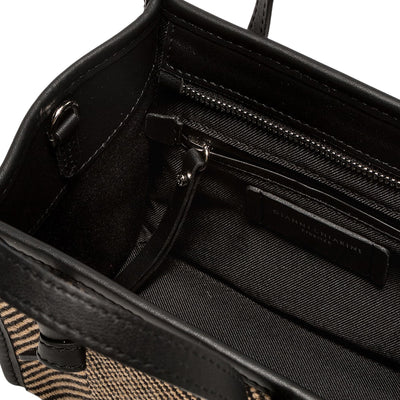 Mini Borsa a mano Donna effetto spigato interno