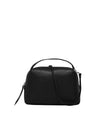 Borsa a mano Alifa Donna in pelle martellata nera