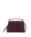 Borsa a mano Alifa Donna in pelle martellata bordeaux