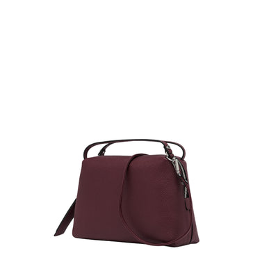 Borsa a mano Alifa Donna in pelle martellata bordeaux
