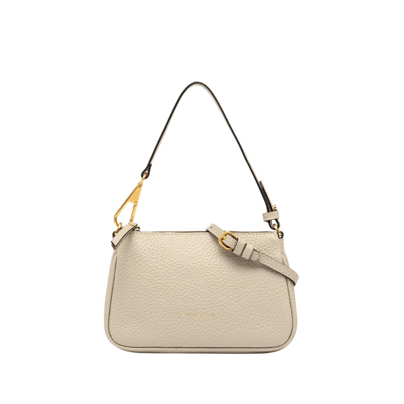 Borsa a spalla Donna in pelle bianca con logo