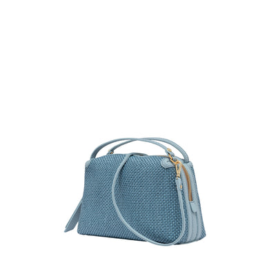 Borsa a mano Donna Alifa in paglia celeste