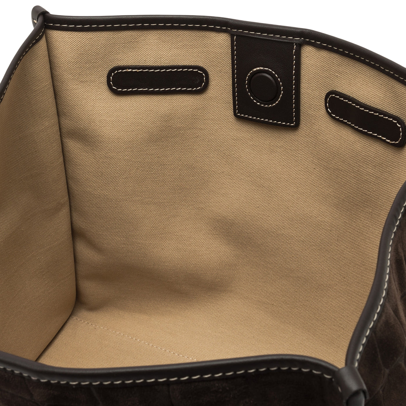Borsa shopper Donna con stampa cocco Marrone scuro interno