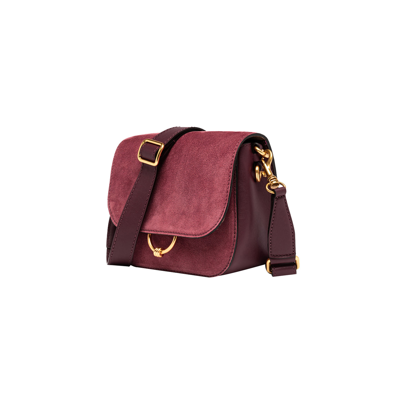 Borsa Donna Meg scamosciata Bordeaux