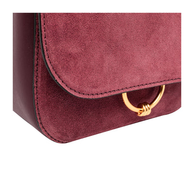 Borsa Donna Meg scamosciata Bordeaux