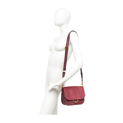 Borsa Donna Meg scamosciata Bordeaux