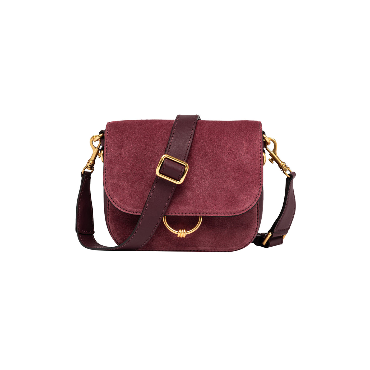 Borsa Donna Meg scamosciata Bordeaux