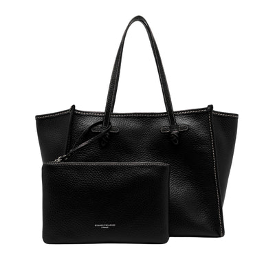 Shopping Marcella bubble double Nero con pochette