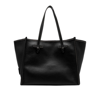 Borsa Donna in pelle in tinta unita nera