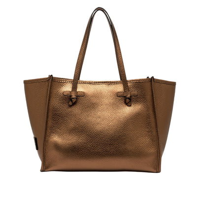 Borsa Donna in pelle in tinta unita bronzo