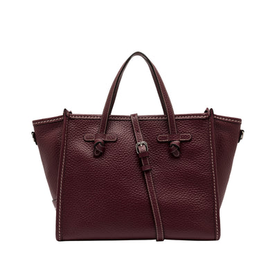 Borsa Donna in pelle con tracolla regolabile bordeaux