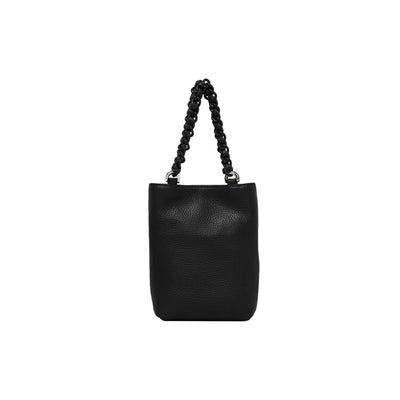 Retro Mini Borsa Camilla in pelle Nera