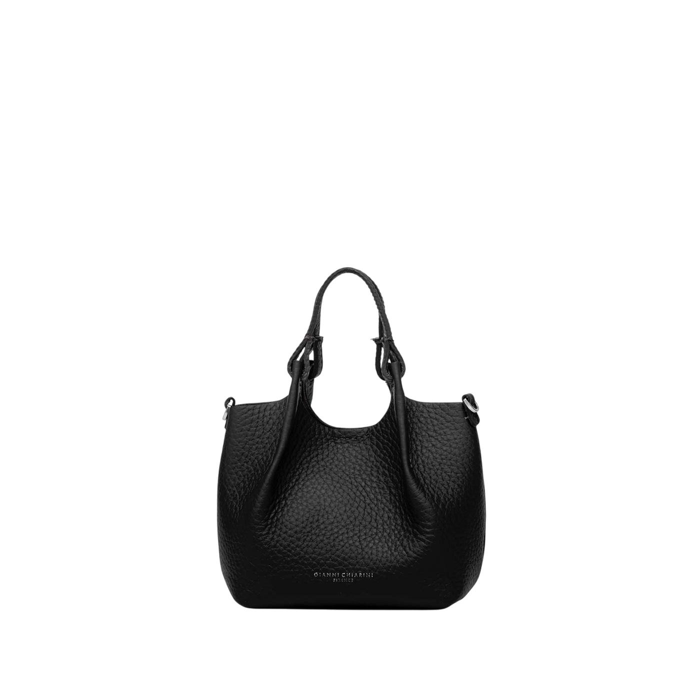 Borsa a mano Donna DUA in pelle nero frontale