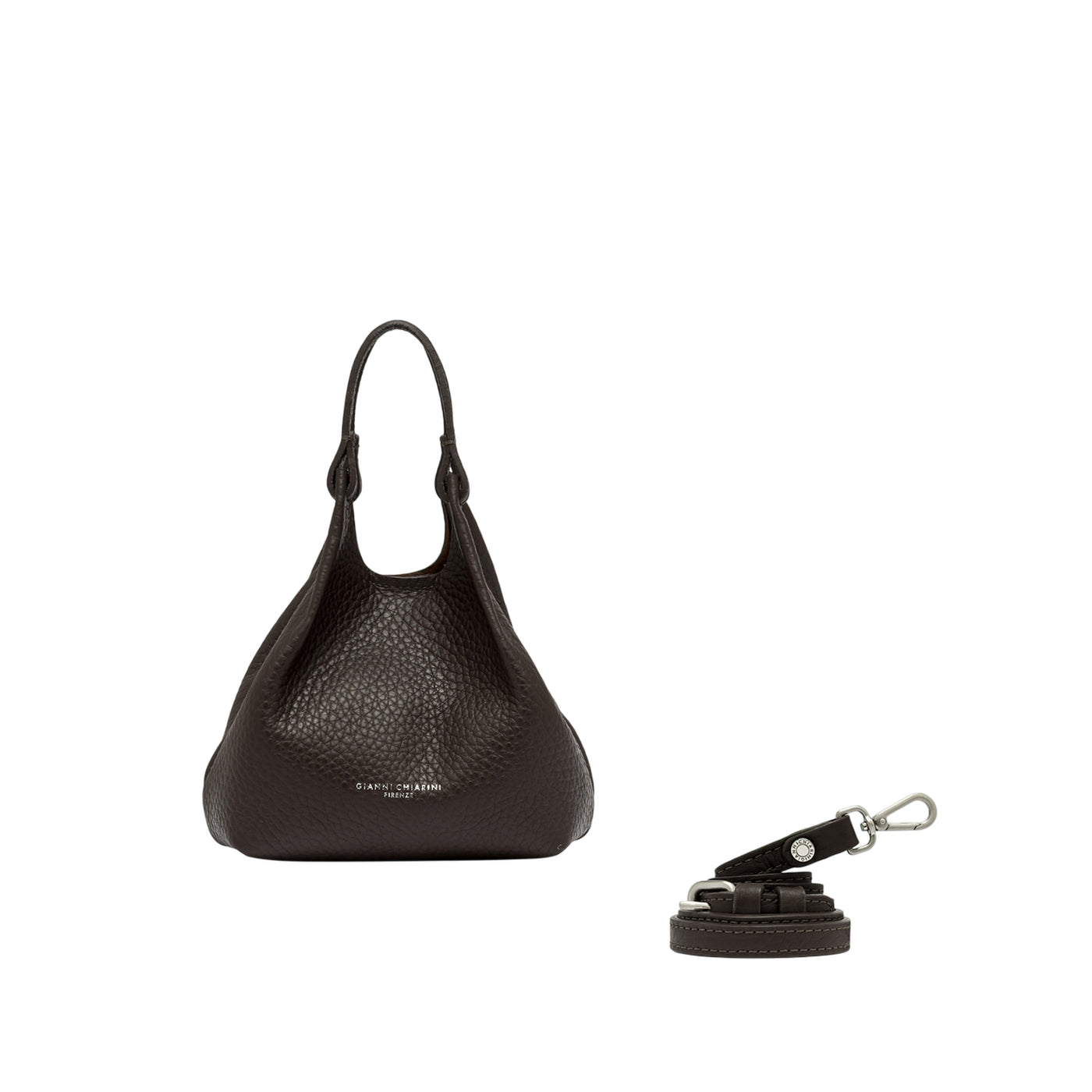 Borsa a mano Donna DUA in pelle marrone scuro
