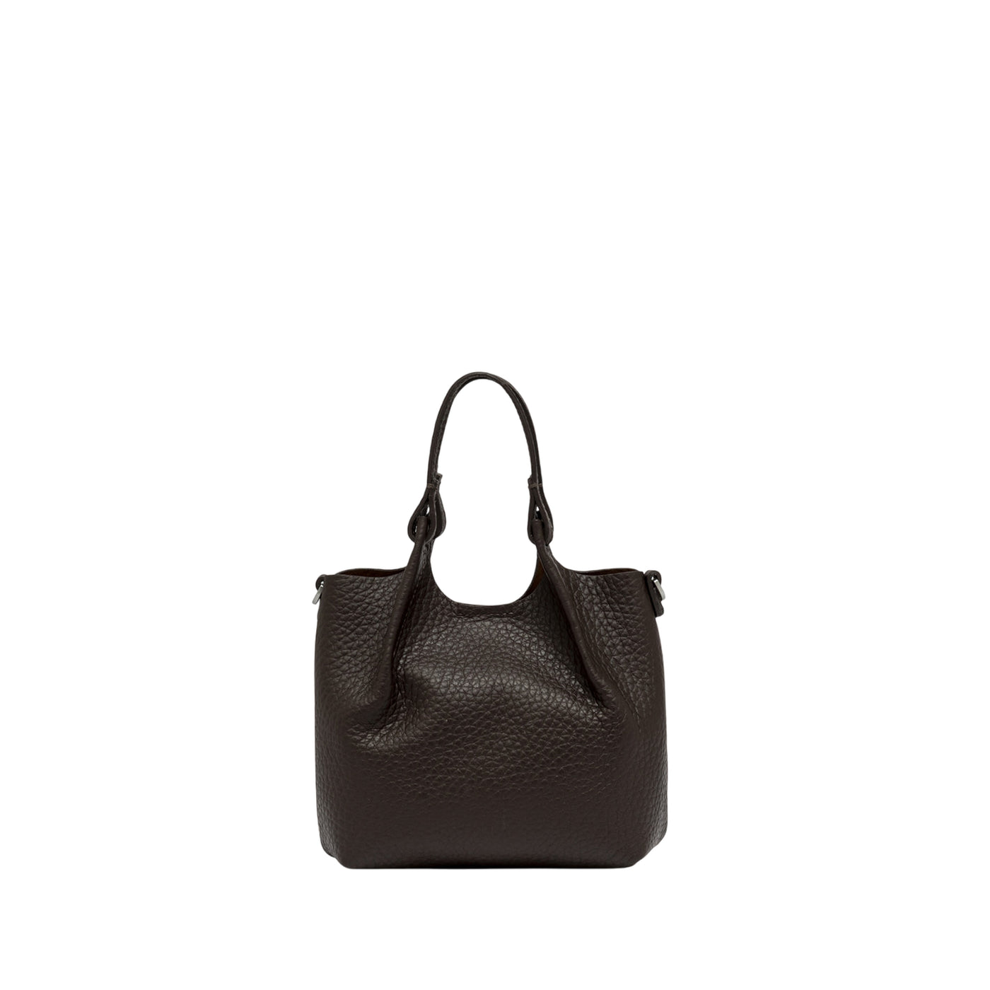 Borsa a mano Donna DUA in pelle marrone scuro retro