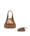 Borsa a mano Donna DUA in pelle bronzo