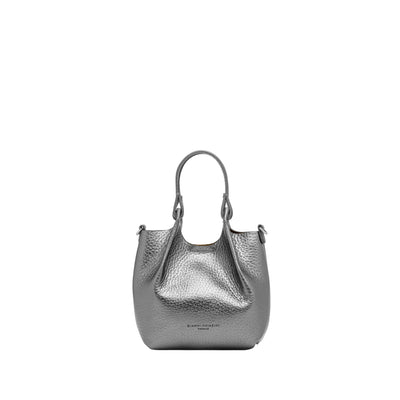 Borsa a mano Donna DUA in pelle argento