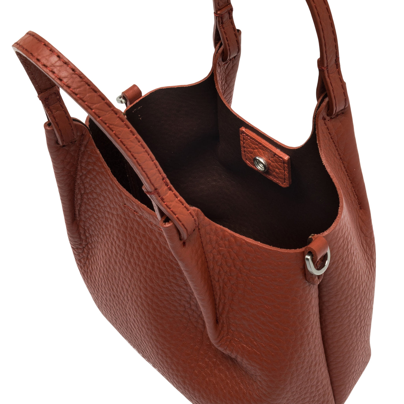 Borsa a mano Donna DUA in pelle marrone interno