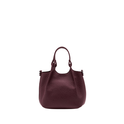 Borsa a mano Donna DUA in pelle bordeaux retro