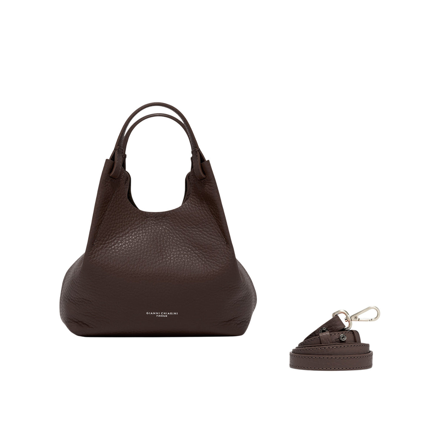 Borsa a mano Donna DUA con pochette Marrone