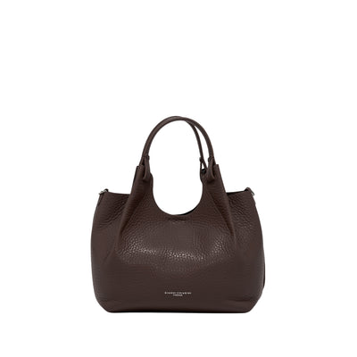 Borsa a mano Donna DUA con pochette Marrone frontale