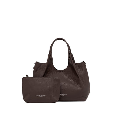 Borsa a mano Donna DUA con pochette Marrone