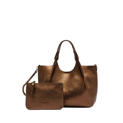 Borsa a mano Donna DUA con pochette Bronzo 