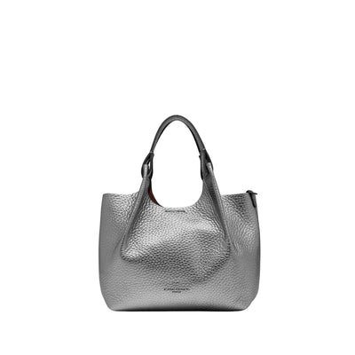 Borsa a mano Donna DUA con pochette Argento frontale