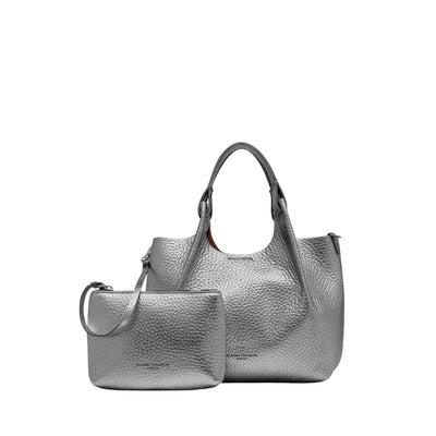 Borsa a mano Donna DUA con pochette Argento 