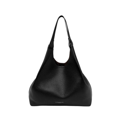 Borsa a spalla Donna DUA in pelle con pochette Nero