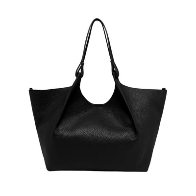 Borsa a spalla Donna DUA in pelle con pochette Nero retro