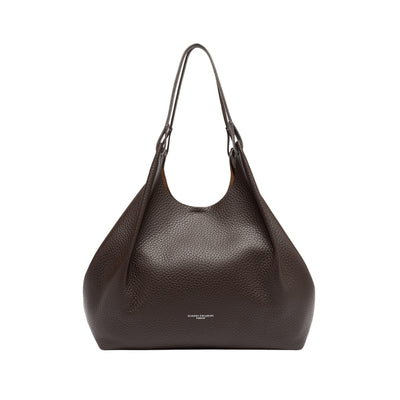 Borsa a spalla Donna DUA in pelle con pochette Marrone