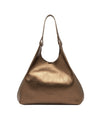 Borsa a spalla Donna DUA in pelle con pochette Bronzo