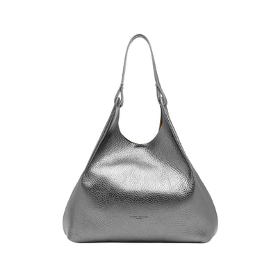 Borsa a spalla Donna DUA in pelle con pochette Argento