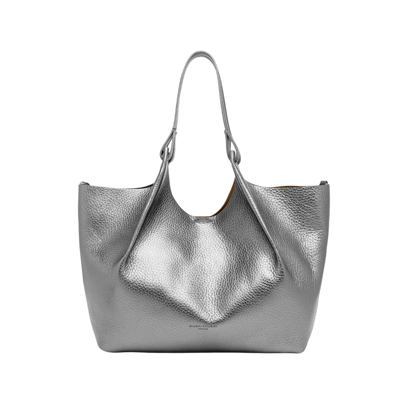 Borsa a spalla Donna DUA in pelle con pochette Argento