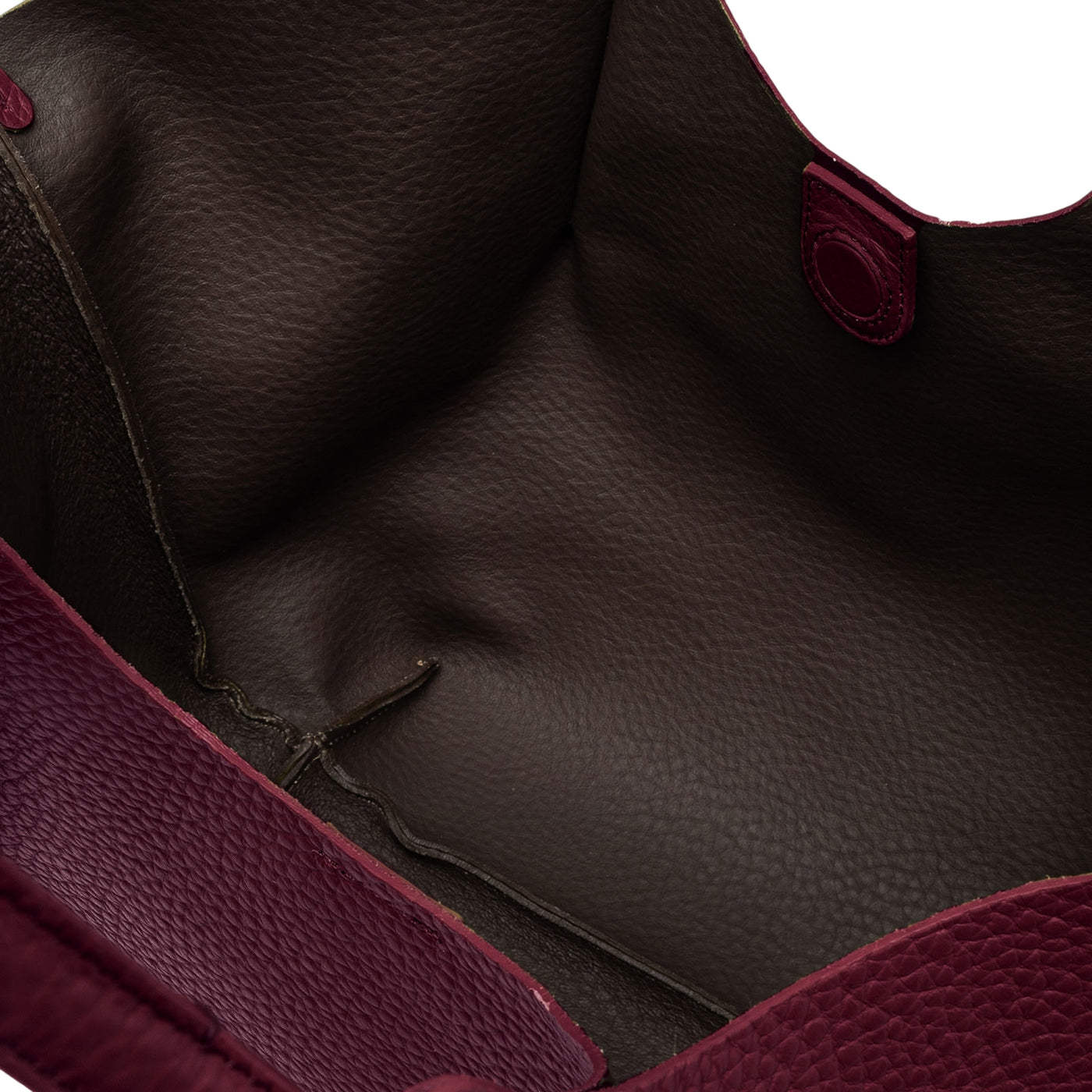 Borsa a spalla Donna DUA in pelle con pochette Bordeaux interno