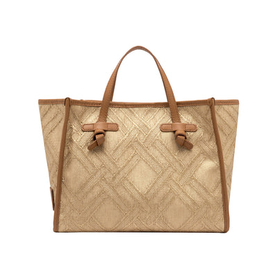 Borsa a mano Donna Marcella intreccio Beige