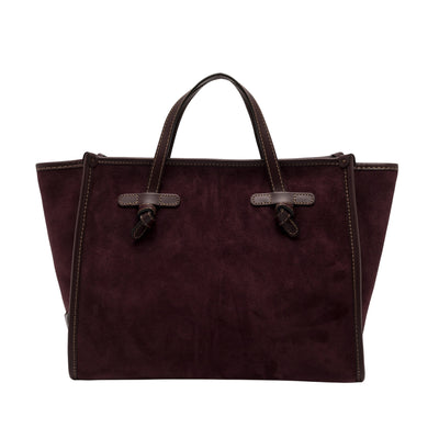 Borsa a mano Donna Miss Marcella scamosciata Bordeaux