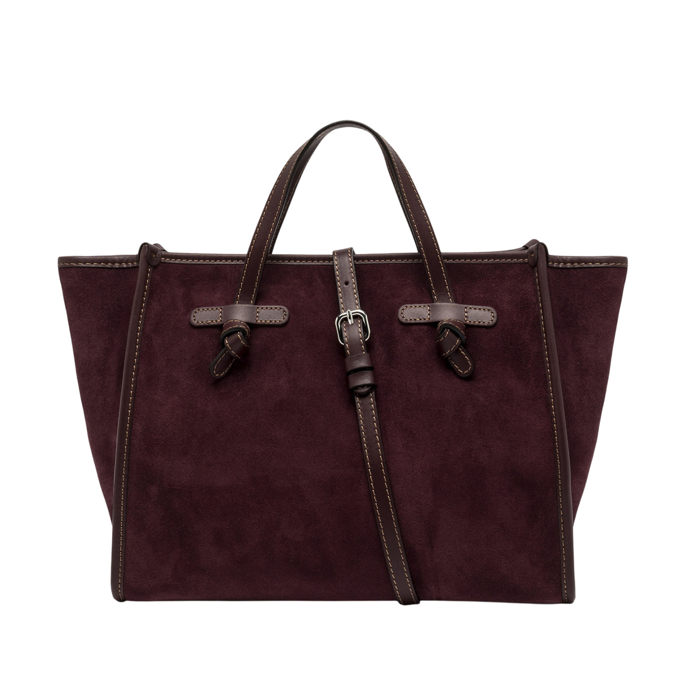 Borsa a mano Donna Miss Marcella scamosciata Bordeaux