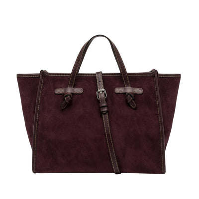 Borsa a mano Donna Miss Marcella scamosciata Bordeaux