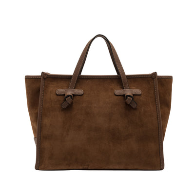 Borsa a mano Donna Miss Marcella scamosciata Marrone
