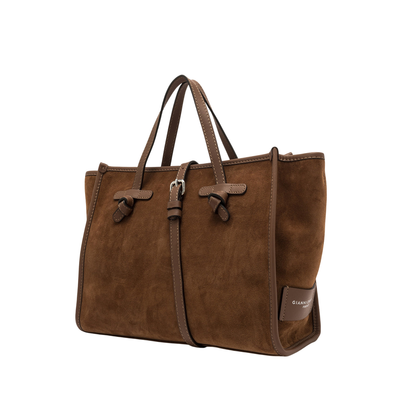 Borsa a mano Donna Miss Marcella scamosciata Marrone