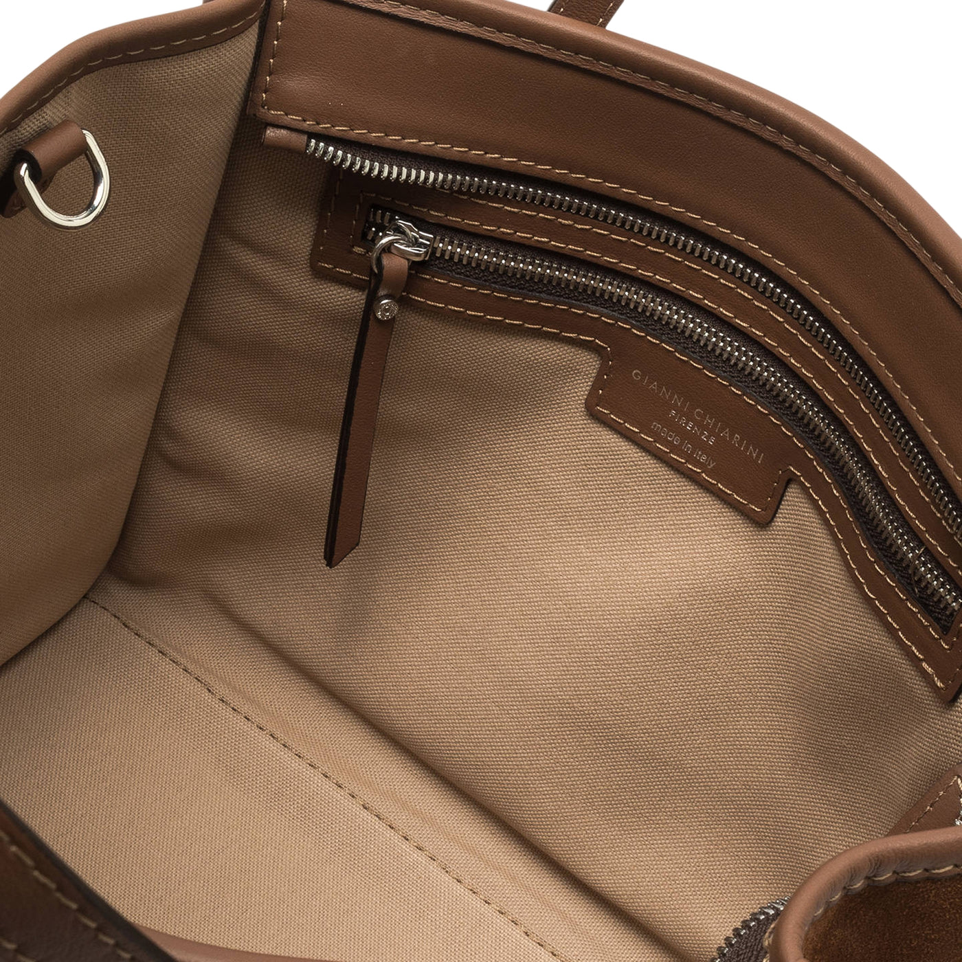 Borsa a mano Donna Miss Marcella scamosciata Marrone interno